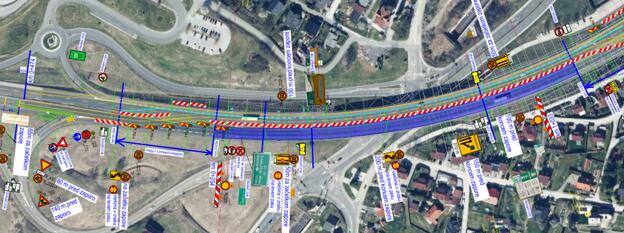 Kako voditi promet čez viadukt, ki ga ravno obnavljajo?