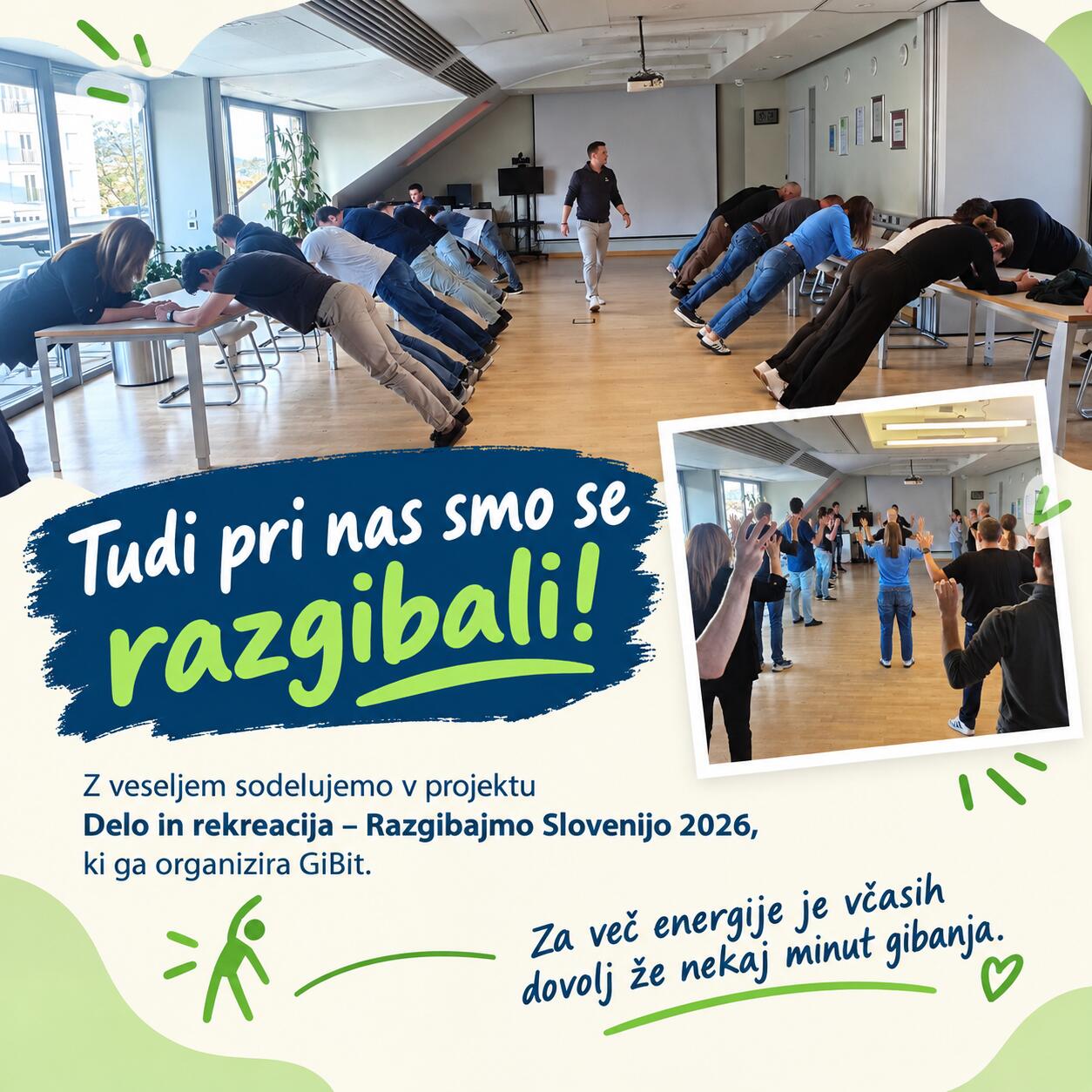 Tudi pri nas smo se pridružili pobudi Razgibajmo Slovenijo 2026